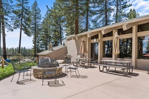 Outdoor dining - Community Pool & Hot Tub |Condo In Lake Village | LVC0615 (Zephyr Cove)