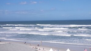 On the beach, beach towels