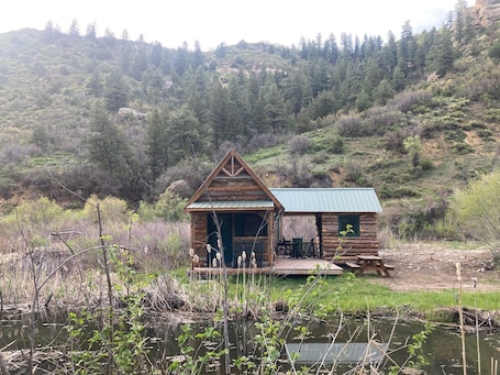 Exterior. Moose Landing Cabin - Leave Lovers Retreat on River on Kebler Pass