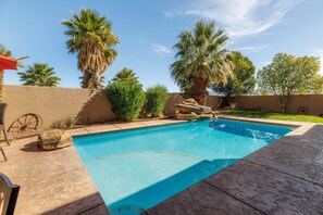 A heated pool