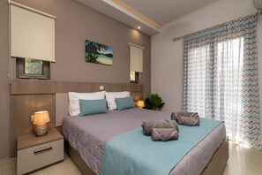 2 slaapkamers, een strijkplank/strijkijzer, wifi, beddengoed