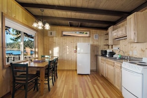 Microwave, oven, stovetop, coffee/tea maker