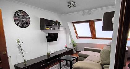 Centrally located, views and with garage.