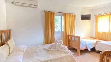 Classic Quadruple Room, 1 Bedroom, Lake View | Desk, laptop workspace, free WiFi