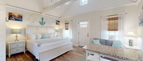 1 soveværelse, sengetøj