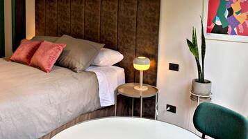 Studio | Premium bedding, memory-foam beds, soundproofing, iron/ironing board