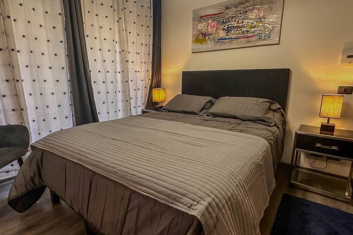 Signature Apartment | Premium bedding, memory foam beds, soundproofing, iron/ironing board