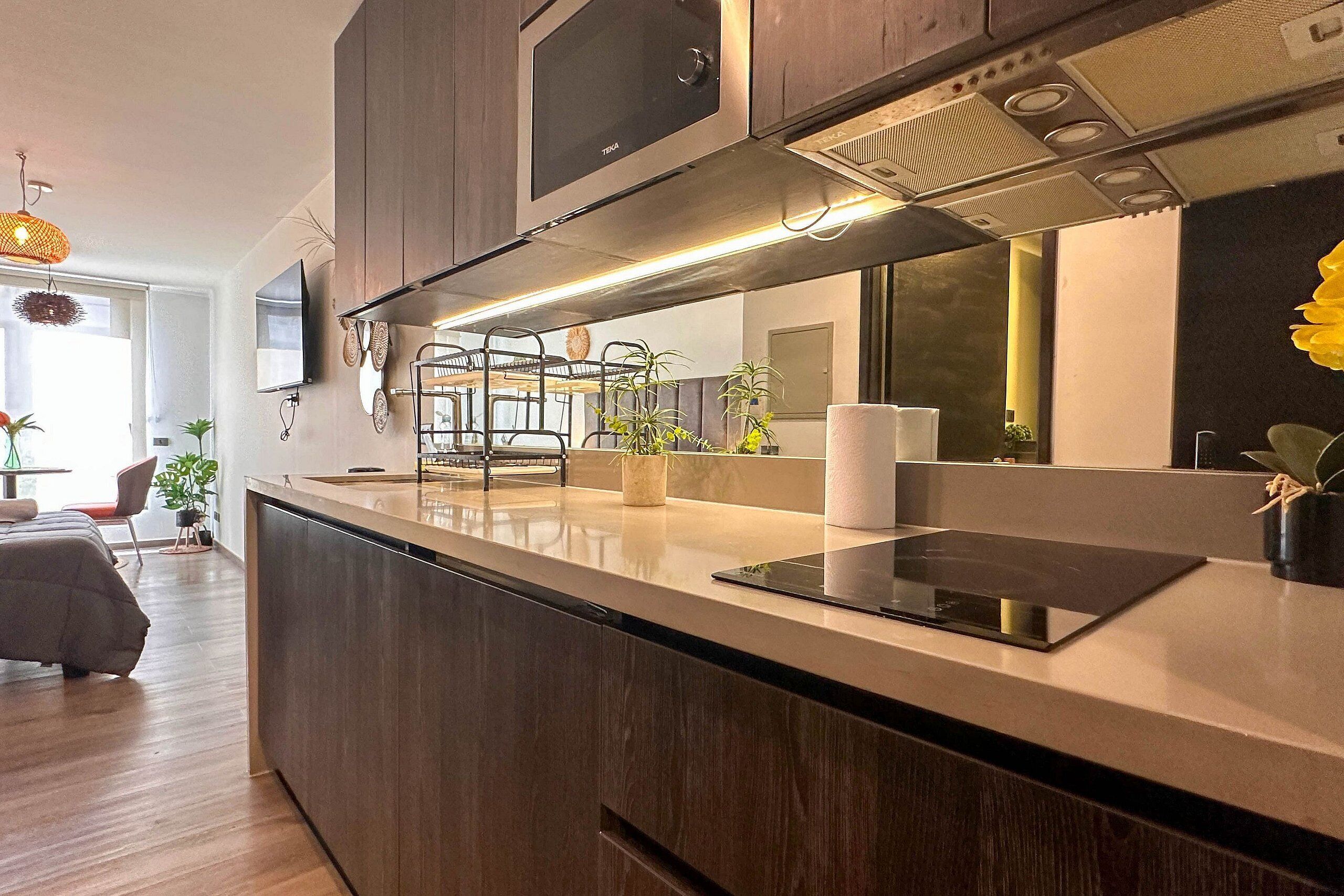 Studio (11) | Private kitchen | Mini-fridge, microwave, stovetop, coffee/tea maker