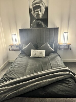 2 bedrooms, iron/ironing board, travel crib, WiFi