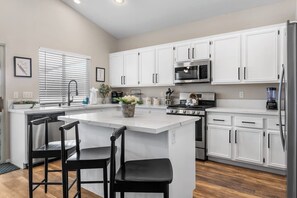 Fridge, microwave, oven, stovetop - Cozy 5BR w/Games & Pool for All! (North Las Vegas)