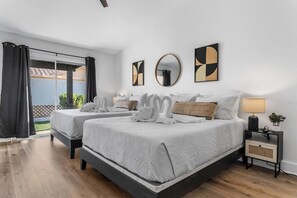 5 bedrooms, iron/ironing board, travel crib, WiFi