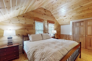 Cabana, 3 quartos | Roupa de cama
