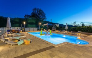 A heated pool