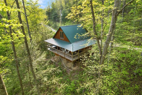Secluded Tree House Cabin Theme in RRG• Hot Tub•Pet Friendly• Guest Fav•