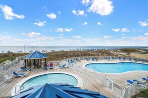 A heated pool