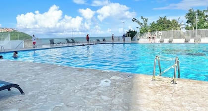 NEW! Couple’s Getaway! With Ocean Views+Balcony+Pool+Private Beach+Near Eateries