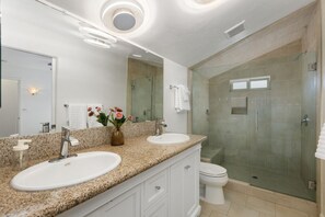 Hair dryer, towels