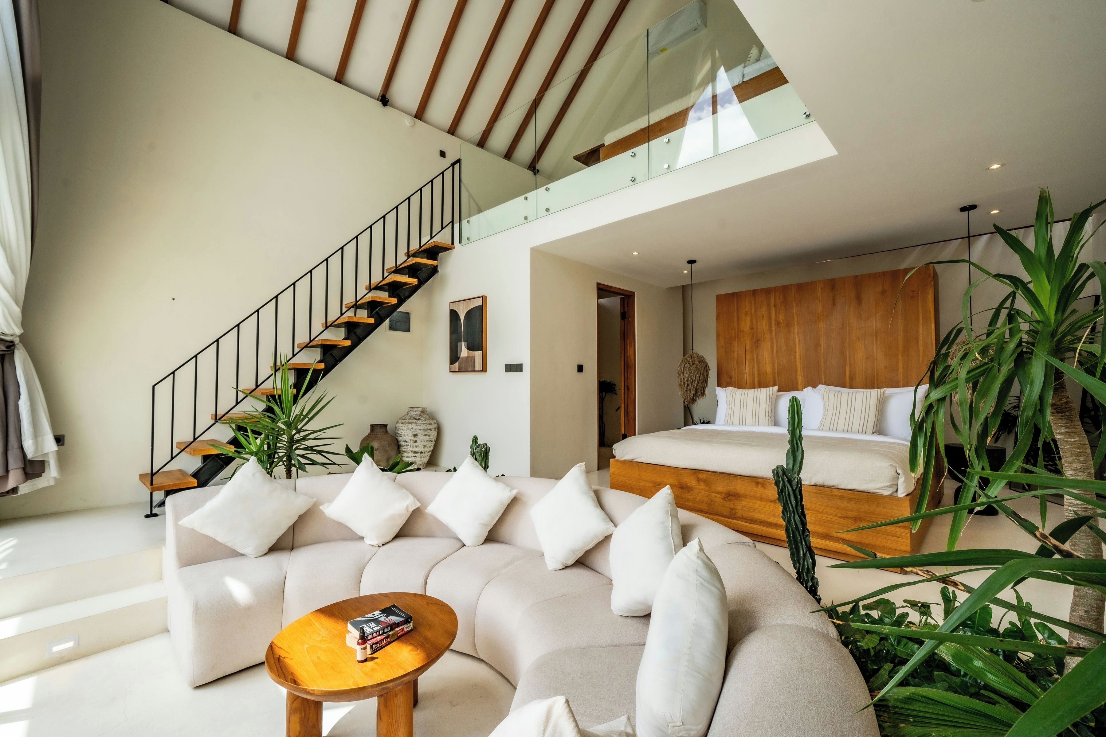 Villa, Multiple Beds, Pool View | Living area