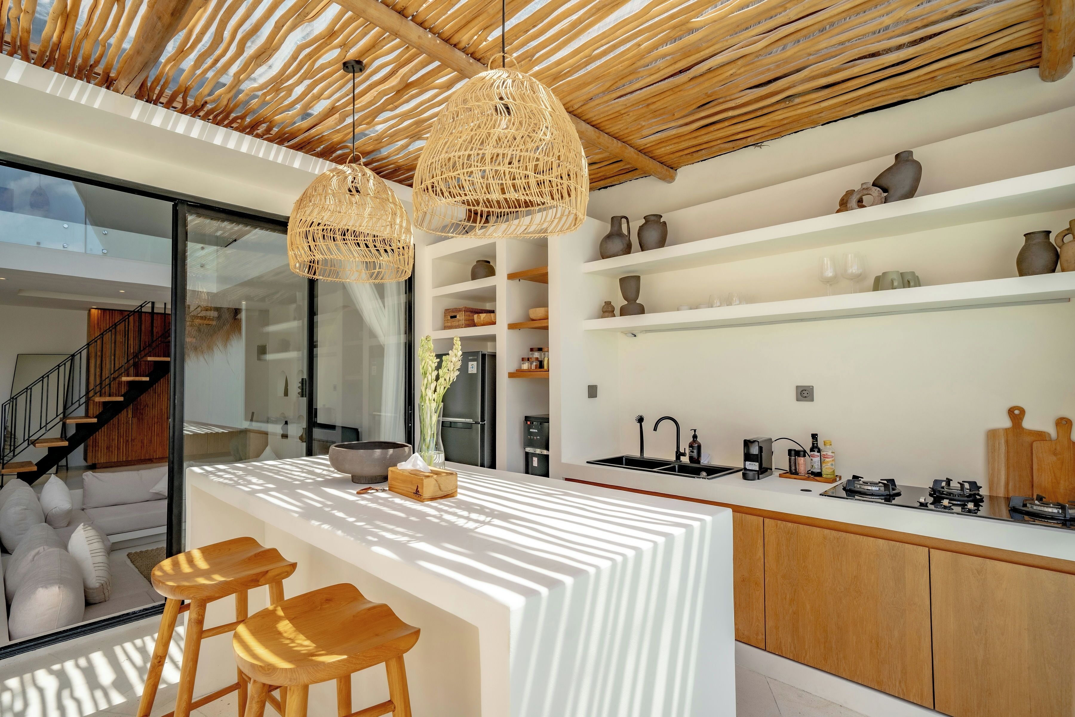 Villa, Pool View, Mezzanine | Private kitchen