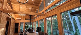 Newly built log house for rent for up to 14 people / Kitasakugun Nagano