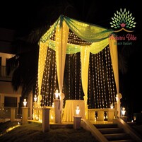 Outdoor wedding area