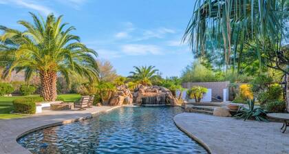Luxury Single Story Home w/ Pool House, Heated Pool/Spa, Outdoor Living, Fire Pit, Garage Parking!
