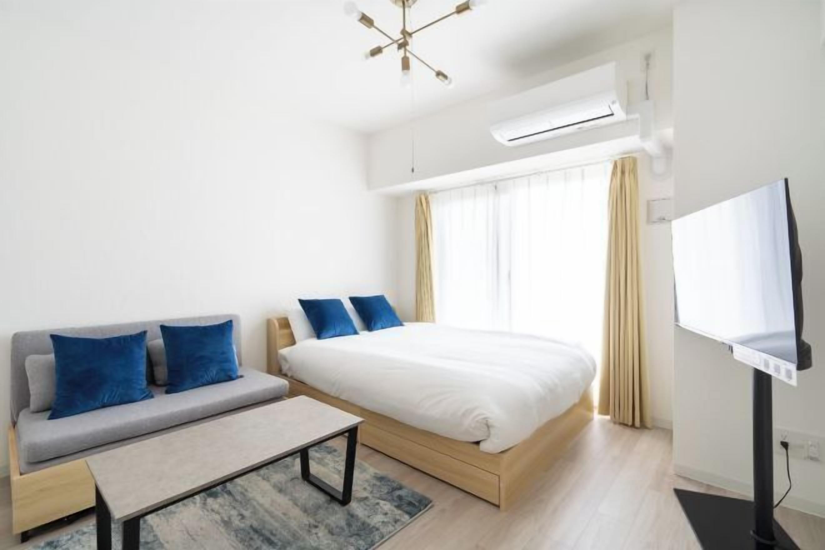 1 室のベッドルーム、WiFi (無料)、ベッドシーツ