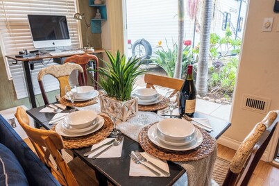 PEACEFUL, NEAR SDSU, CENTRAL with LG PATIO, FULL KITCHEN, COZY BEDS,  GATED HOME