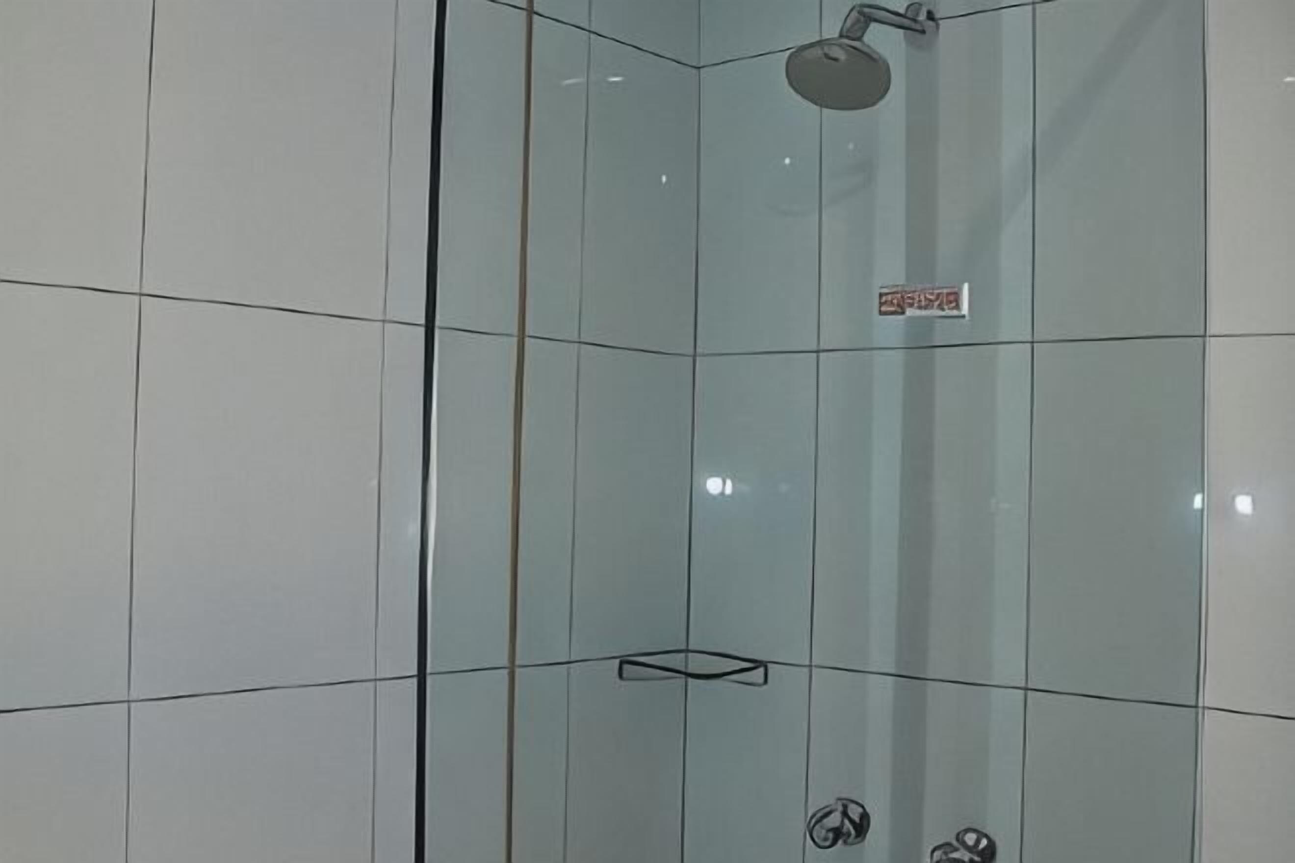 Bathroom | Shower, hair dryer, towels, soap