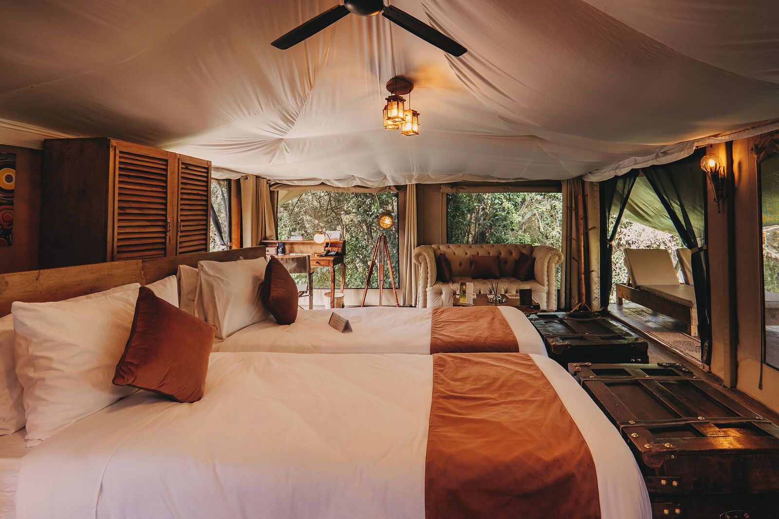 Standard Tent, Garden View | In-room safe, desk, laptop workspace, blackout drapes