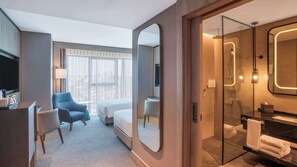 Standardzimmer, Stadtblick | Bettwäsche aus ägyptischer Baumwolle, hochwertige Bettwaren, Minibar
