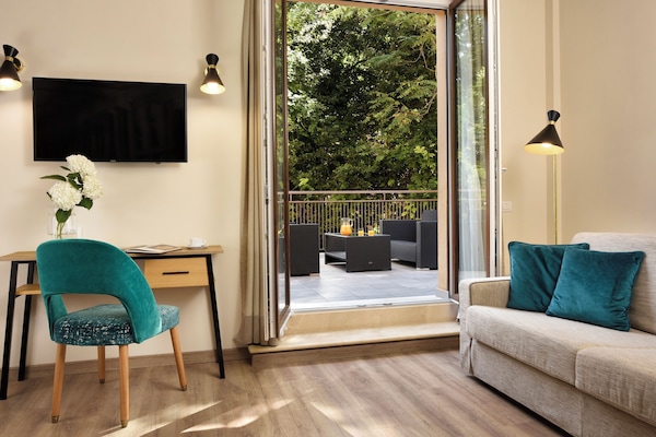 Junior Suite with Terrace | Premium bedding, down duvets, minibar, in-room safe