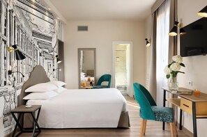 Literie de qualité supérieure, couette en duvet d'oie, minibar