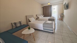 Comfort Triple Room, Balcony, Courtyard View | In-room safe, blackout drapes, soundproofing - Marina (Kos)