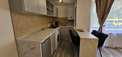 1 bedroom apartment perfect for guests with a modern and elegant design.