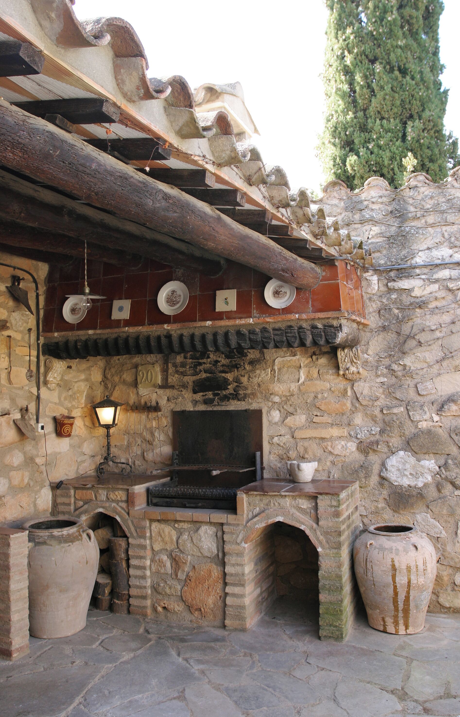 Patio con barbacoa