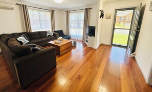 Smart TV, DVD player, books