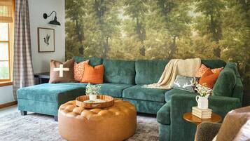 TV, foosball, offices