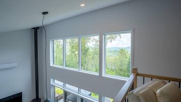 TV, fireplace, stereo