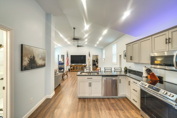 House (2 Bedrooms) | Interior - Near Kanawha River: Unique Renovated Home w/ Yard! (Charlton Heights)