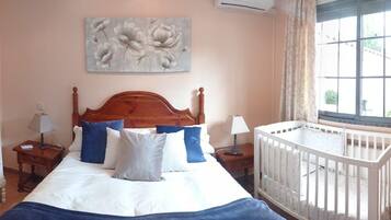 5 bedrooms, iron/ironing board, travel crib, free WiFi