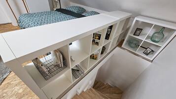 1 bedroom, iron/ironing board, travel crib, free WiFi