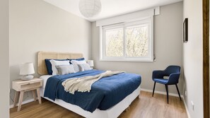 2 habitaciones, tabla de planchar con plancha y wifi gratis 
