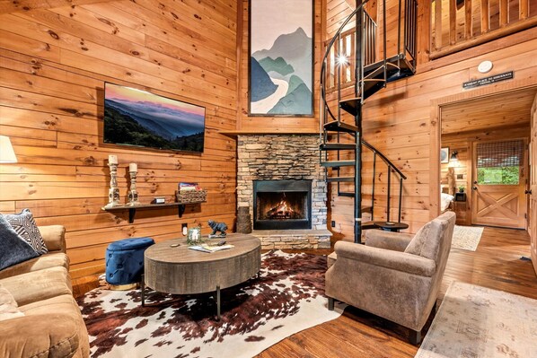 Smart-TV, Kamin, Videospiele