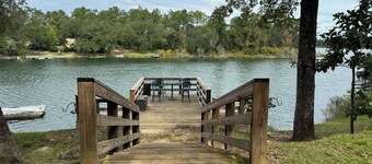 Beautiful Lakeside campground with full hookups for 30 and 50 amp campers.