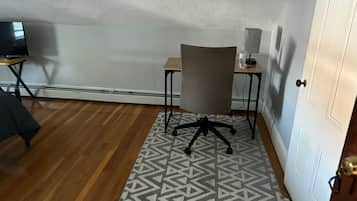 Desk, laptop workspace, free WiFi