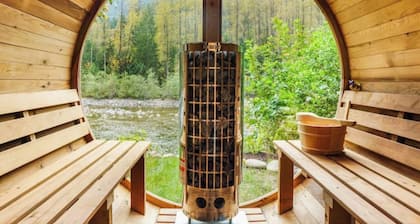 Riverfront A-Frame w/ Hot Tub • Near Stevens Pass • Pet-Friendly Retreat