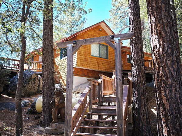 Property grounds - Light filled 3-bedroom cabin with a stone fireplace in magical Idyllwild, CA (Idyllwild-Pine Cove)