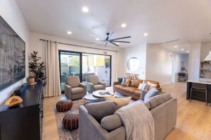 Smart TV, video games, foosball, table tennis