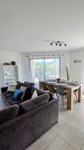 The villa near the Monts du matin, at the foot of the Vercors mountains